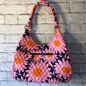 Vera Bradley 'Loves Me' Pink and Navy Large Hobo